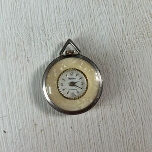 Vintage webster mother of pearl pocket watch